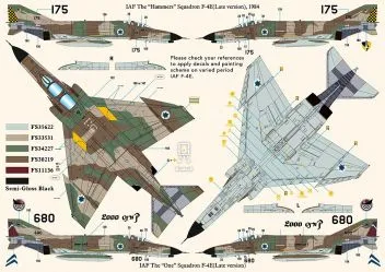 DXM72049 F-4E Phantom II israelische und südkoreanische Luftwaffe