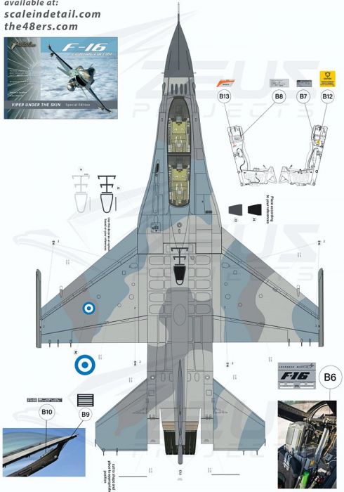 ZP48001 F-16 Fighting Falcon griechische Luftwaffe (inklusive 20-seitiger Broschüre)