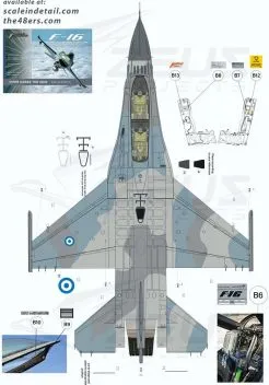 ZP48001 F-16 Fighting Falcon griechische Luftwaffe (inklusive 20-seitiger Broschüre)