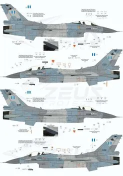 ZP48001 F-16 Fighting Falcon griechische Luftwaffe (inklusive 20-seitiger Broschüre)