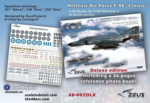 ZP48002DLX F-4E Phantom II Hellenic Air Force (including 36 pages booklet)