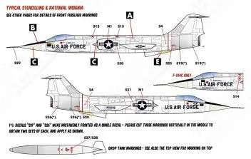 CD48202 F-104A/B/C Starfighter U.S. Air Force