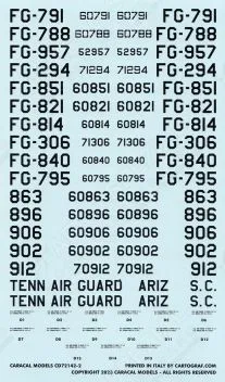 CD72142 F-104A/B/C Starfighter U.S. Air Force