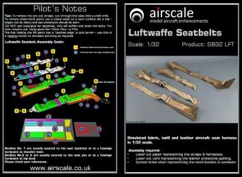 SB32LFT Seat Belts for Aircraft Luftwaffe WW II