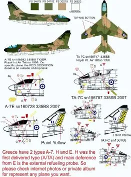 PRO322303 A-/TA-7 Corsair II griechische Luftwaffe