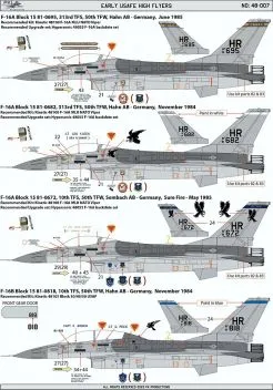PK48007 F-16A/B/C/D Fighting Falcon USAFE Hahn/Spangdahlem
