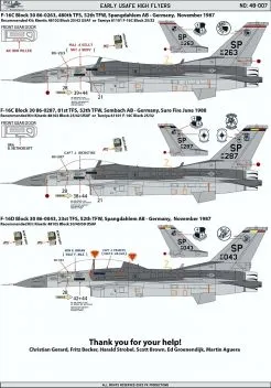 PK48007 F-16A/B/C/D Fighting Falcon USAFE Hahn/Spangdahlem