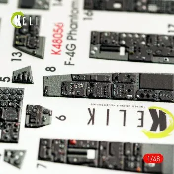 K48056 F-4G Phantom II Wild Weasel 3D-gedruckte Cockpitdetails