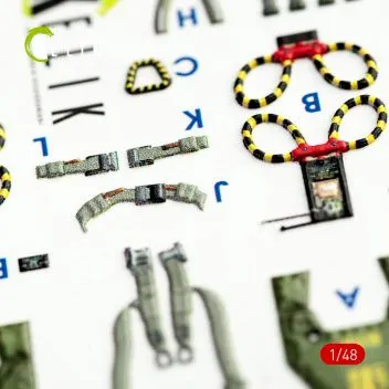 K48056 F-4G Phantom II Wild Weasel 3D-gedruckte Cockpitdetails