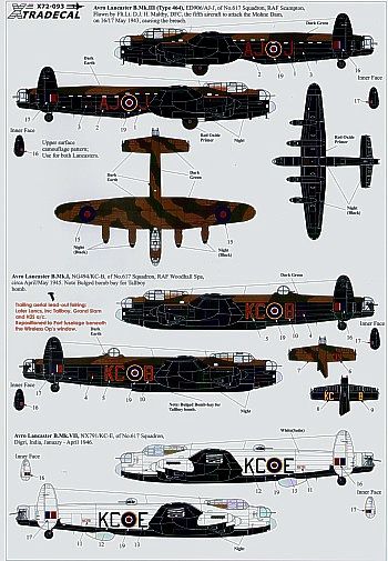 XD72093 RAF No. 617 (Dambusters) Squadron 1943 to 2008