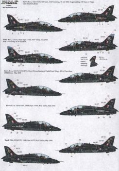 XD72167 Hawk T.1A & T.2 Overall Black Schemes