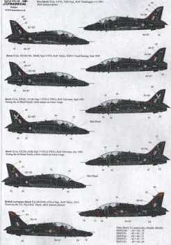 XD72167 Hawk T.1A & T.2 in Schwarz