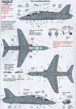 XD72168 Hawk T.1, T.1A & T.2 Stencils