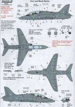 XD72168 Hawk T.1, T.1A & T.2 Stencils