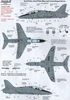 XD72168 Hawk T.1, T.1A & T.2 Stencils