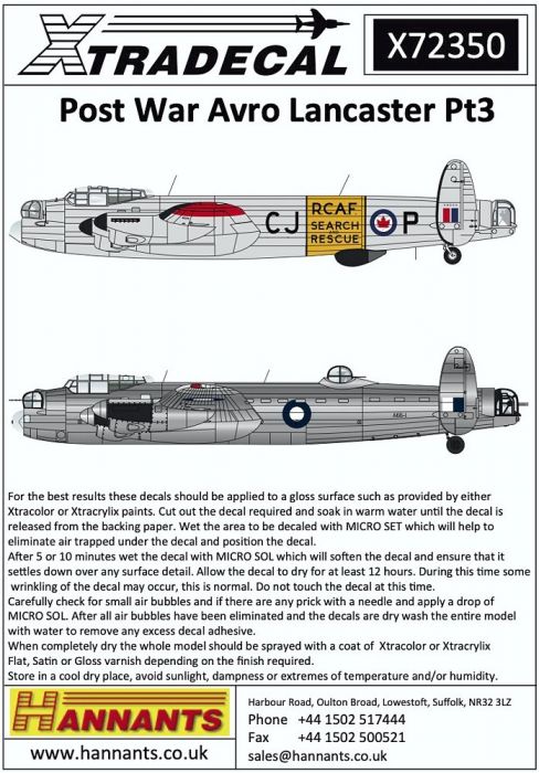 XD72350 Lancaster Nachkriegszeit Teil 3