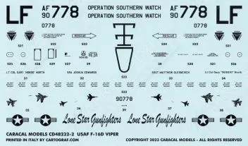 CD48232 F-16D Fighting Falcon U.S. Air Force