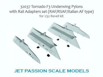 JP32037 Tornado F.3 Unterflügelpylone mit Startschienen (für Revell)