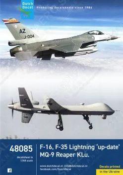 DD48085 F-16, F-35, MQ-9 Royal Netherlands Air Force