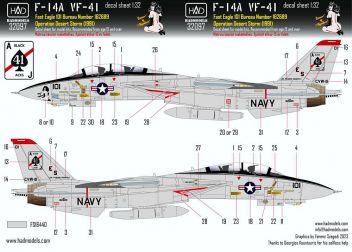 HUN32097 F-14A Tomcat Queen of Spades