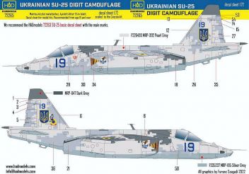 HUN72265 Su-25M1 Frogfoot-A Digital Camouflage Ukrainian Air Force Design 2