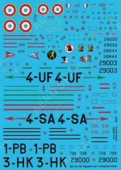 BD72134 F-84F Thunderstreak französische Luftwaffe
