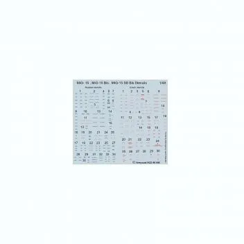 ACD48006 MiG-15bis Fagot-B Stencils