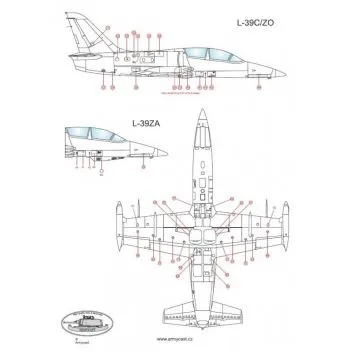 ACD48025 L-39C/ZO/ZA Albatros Stencils