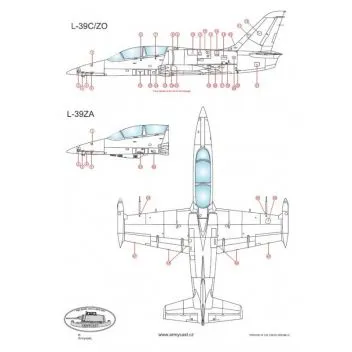 ACD48025 L-39C/ZO/ZA Albatros Stencils