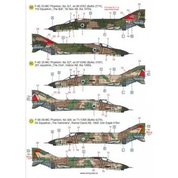 ACD48034 F-4 Phantom II israelische Luftwaffe