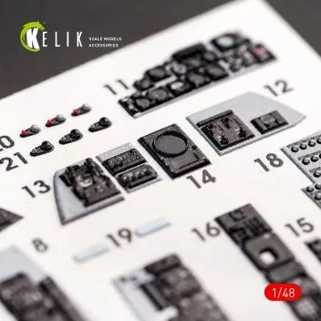 K48070 F-4E Phantom II 3D-gedruckte Cockpitdetails