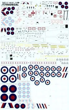 XD48057 Harrier GR.7/GR.9, Hawk T.1/T.1A, Jaguar GR.3A & Tornado F.3/GR.4 RAF Kokarden und Stencils