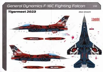 BBT48401 F-16C Block 50 Fighting Falcon NATO Tiger Meet 2023