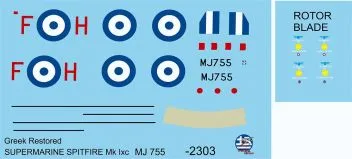 PRO722303 Spitfire Mk.Ix Hellenic Air Force