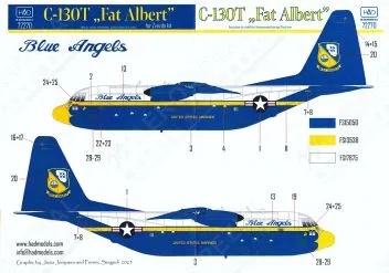HUN72270 C-130T Hercules Blue Angels
