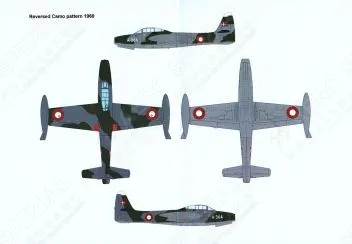 LN32-D14 F-84E/G Thunderjet dänische Luftwaffe frühe/späte Periode