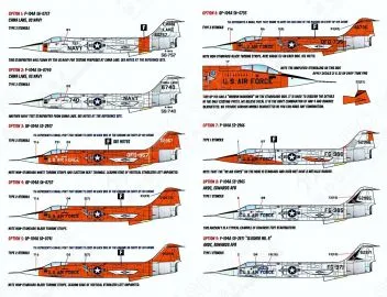 CD72155 F-104 Starfighter Test & Drone Zippers