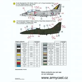 ACD48035 A-4 & TA-4 Skyhawk im weltweiten Einsatz