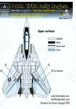HUN72251 F-14A Tomcat VF-84 Jolly Rogers