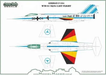 MODM32195 F-104G Starfighter Deutsche Luftwaffe letzter Flug