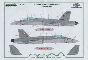 MOD48201 F/A-18C/D Hornet Swiss Air Force