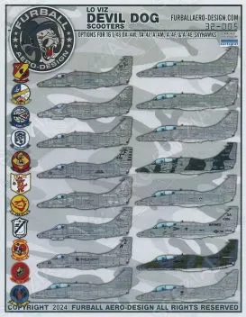 FBD32005 A-4 Skyhawk U.S. Marines Low Visibility