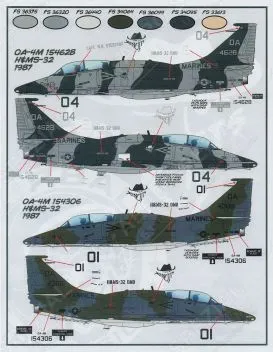 FBD32005 A-4 Skyhawk U.S. Marines Low Visibility