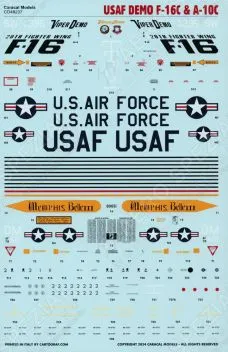 CD48237 A-10C & F-16C U.S. Air Force Demo Jets