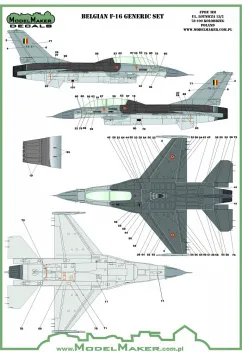 MOD32174 F-16AM/BM Fighting Falcon belgische Luftwaffe