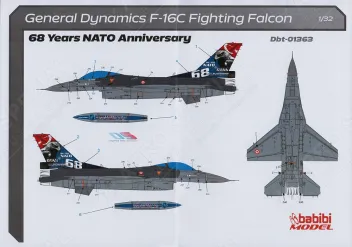 BBT32363 F-16C Block 50 Fighting Falcon 68 Jahre NATO-Mitgliedschaft