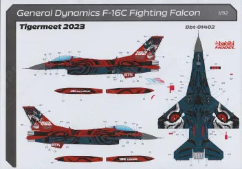 BBT32402 F-16C Block 50 Fighting Falcon NATO Tiger Meet 2023