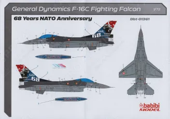 BBT72361 F-16C Block 50 Fighting Falcon 68 Jahre NATO-Mitgliedschaft