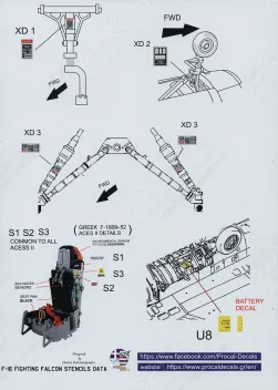 PRO322401 F-16C/D Fighting Falcon High Visibility Stencils
