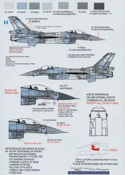 PRO722402 F-16C/D Block 52+ Adv Fighting Falcon Low Visibility Stencils